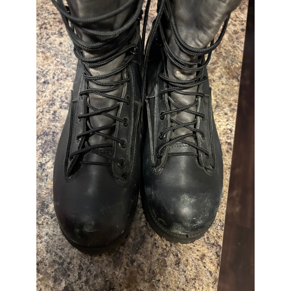 Belleville Mens Black Leather Gore-Tex Waterproof Combat Boots Vibram Size 9R - Picture 3 of 16
